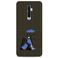 Oppo Reno 2z Kılıf Depresyon (33) Hybrid Kılıf Kahve Toz Pembe