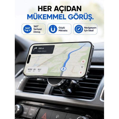 Araç İçi Manyetik Telefon Tutucu Havalandırma Izgarası Uyumlu Telefon Tutacağı