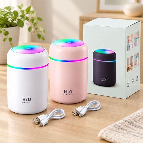 Mini USB Hava Nemlendirici 300ml - Işıklı Taşınabilir Aroma Difüzör