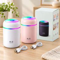 Mini USB Hava Nemlendirici 300ml - Işıklı Taşınabilir Aroma Difüzör
