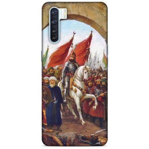 Oppo A91 Uyumlu Kılıf Ottoman (40) Fit Silikon Kılıf İstanbul'un Fethi