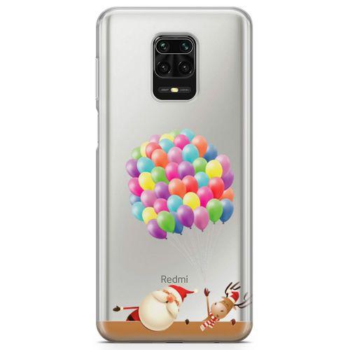 Xiaomi Redmi Note 9S Kılıf Balon Noel Geyik Arka Kapak Koruma Desenli Full Koruyucu