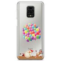 Xiaomi Redmi Note 9S Kılıf Balon Noel Geyik Arka Kapak Koruma Desenli Full Koruyucu