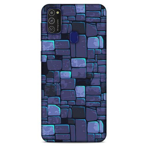 Samsung Galaxy M21 Kılıf Baskılı Özel Seri Taşlı (12) Koruyucu Silikon