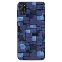 Samsung Galaxy M21 Kılıf Baskılı Özel Seri Taşlı (12) Koruyucu Silikon