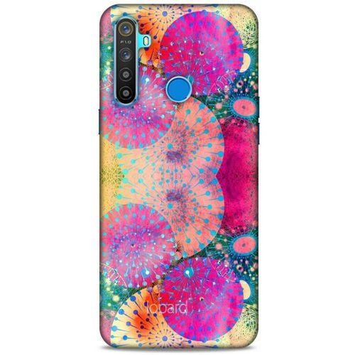 Oppo Realme 5i Kılıf Pastel Renkler (47) Crystal Flex Kılıf Fuşya Sarı