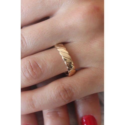 Gold Renk Sarmal Model Kadın Yüzük