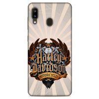 Samsung Galaxy A20 Uyumlu Kılıf Motorsiklet (3) Kapak Harley Davidson