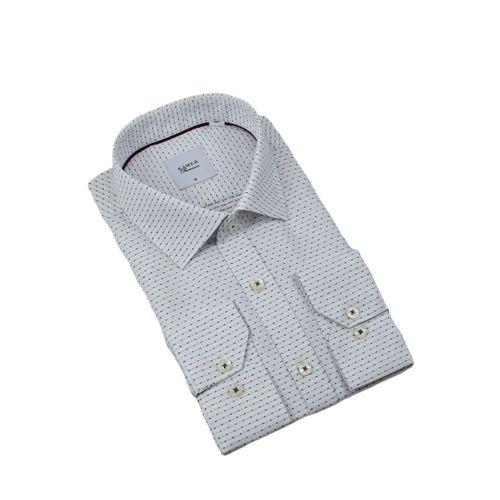 Erkek Klasik Puantiyeli Uzun Kol Gömlek 3706 BGL-ST04395