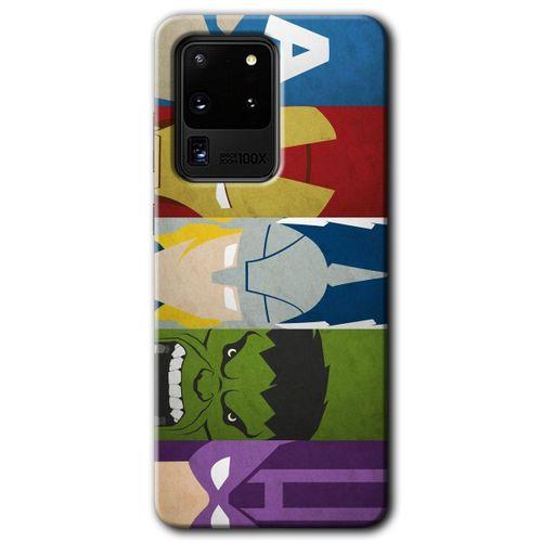 Samsung Galaxy S20 Ultra HD Baskılı Kılıf + 9D Tam Ekran Koruyucu - Avengers-1