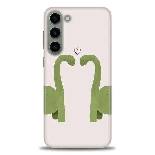 Samsung Galaxy S23 Plus Kılıf HD Baskılı Kılıf - Dinazor Aşkı + Tam Ekran Koruyucu