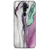 Oppo A9 2020 Uyumlu Kılıf Mor Delisi (29) Arka Koruma Kılıfı Mermer