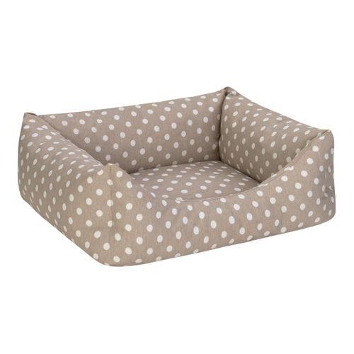 Pet Comfort Uniform Bej Puantiyeli Kedi ve Köpek Yatağı S 50x40cm