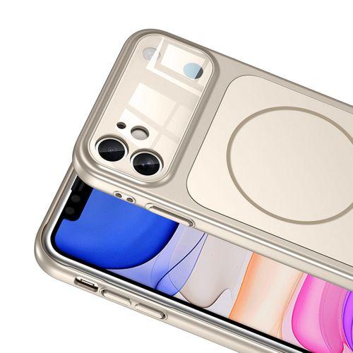 Apple iPhone 11 Kılıf Zore M-Safe Şarj Özellikli Kamera Korumalı Formen Kapak