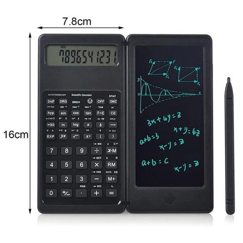 Silinebilir LCD Yazı Tabletli,Kalemli Katlanabilir Bilimsel Hesap Makinesi