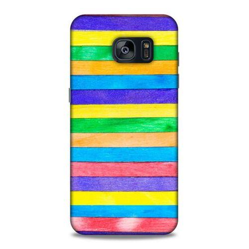 Lopard Samsung Galaxy S7 Edge Uyumlu Kılıf Wood'X (22) Tam Koruma Kılıfı Desenli