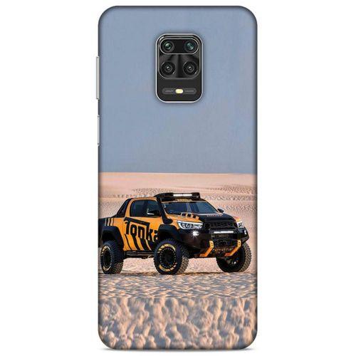 Lopard Xiaomi Redmi Note 9 Pro Uyumlu Kılıf PickUpX (44) Tough Armor Kılıf Turuncu Siyah
