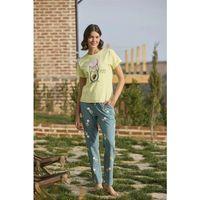 Desenli Ve Baskılı "yoga Sport" Pijama Takımı