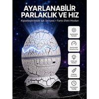 Dinozor Yumurtası Tasarımlı Projektörlü Gece Lambası
