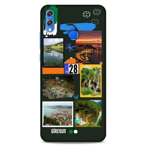Lopard Huawei Honor 8x Uyumlu Kılıf Şehirli ※ (28) Giresun Arka Kapak