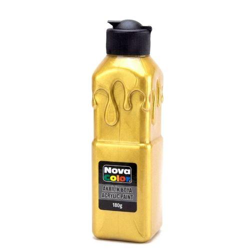 Nova Color Metalik Akrilik Boya 180Gr Altın