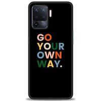Oppo Reno 5 Lite Kılıf HD Baskılı Kılıf - Go Your + Tam Ekran Koruyucu