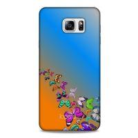 Samsung Galaxy Note 5 Kılıf Kelebek Etkisi (50) Shockproof Kılıf Bordo Pembe