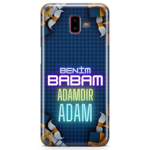 Samsung Galaxy J6 Plus Kılıf Babalar Günü Hediyesi Arka Kapak Koruma Desenli Full Koruyucu