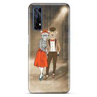 Oppo Realme 7 Kılıf FunnyMaX (31) TPU Kılıf Kahverengi