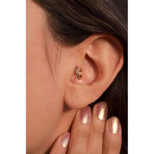 Monalisa Home 316 Çelik Taşlı Sarı Tragus Küpe
