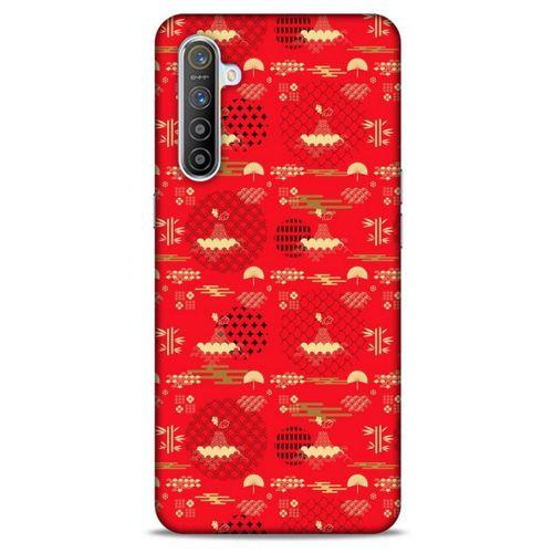 Oppo Realme XT Kılıf Japonya (1) Kılıfı Sarı Kırmızı