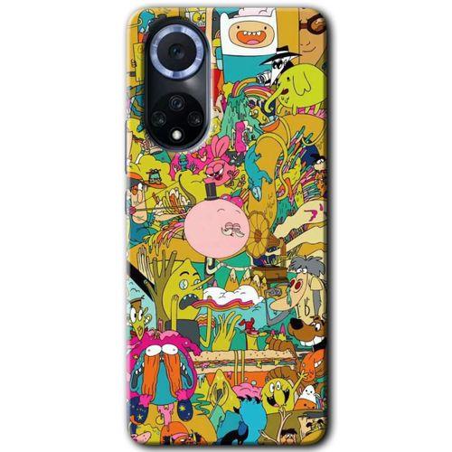 Huawei Nova 9 HD Baskılı Kılıf + 9D Tam Ekran Koruyucu - Süper Çizgi Kahramanlar 2