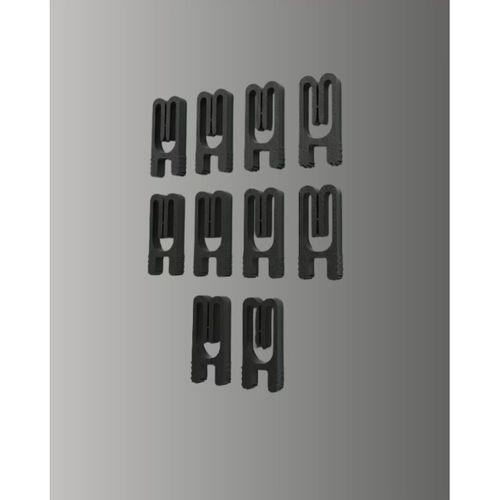 Poşet Kapatma Mandalı Hava Geçirmez Siyah 10 Adet Set