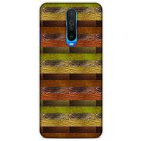 Xiaomi Redmi K30 Kılıf Patchwork (48) Bumper Kılıf Kahve Yeşil