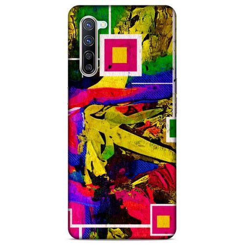 Lopard Oppo Reno 3 Pro 5g Uyumlu Kılıf Soyut Sanat (48) Desenli Bumper Kılıf