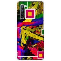 Lopard Oppo Reno 3 Pro 5g Uyumlu Kılıf Soyut Sanat (48) Desenli Bumper Kılıf