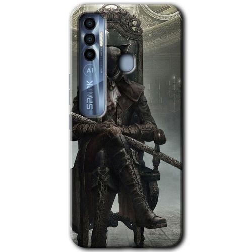 Potkal Hediye Fabrikası Tecno Spark 7 Pro Kılıf HD Desen Baskılı Arka Kapak - Bloodborne Hunters