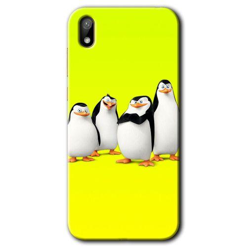 Huawei Y5 2019 HD Baskılı Kılıf + 9D Tam Ekran Koruyucu - Penguenler