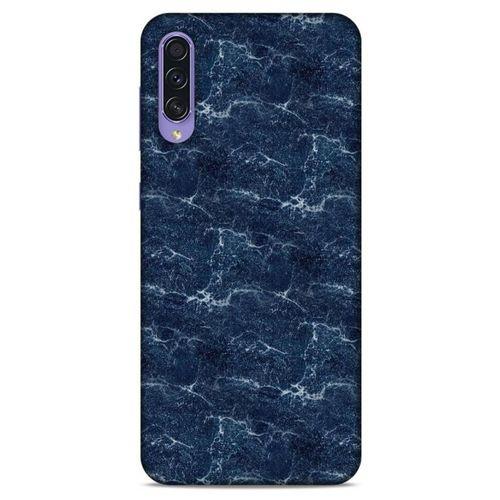 Mermer Desenli (15) Tema Antişok Kılıf Lacivert Samsung Galaxy A50s Kılıf