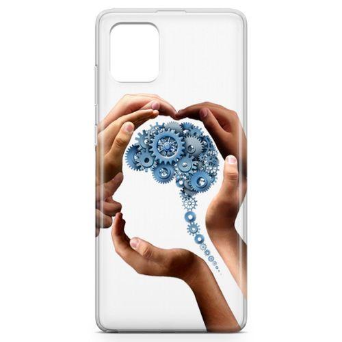 Samsung Galaxy A81 Kılıf Beyin Makinesi Arka Kapak Koruma Desenli Full Koruyucu