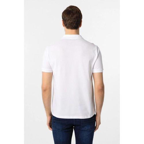 Hipatu Süvari Beyaz Slim Fit Düz Polo Yaka Tişört