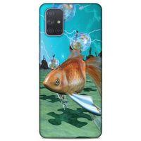 Lopard Samsung Galaxy A71 Uyumlu Kılıf Manipülasyon ☻ (29) Arka Koruma Kılıfı Baskılı