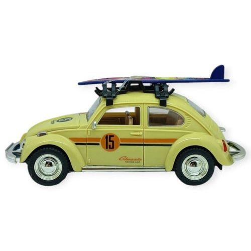 Tatil Serisi - Sesli Işıklı Vosvos Araba 18 cm - Bej