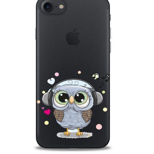 Zoologix (71) Apple Iphone 7 Şeffaf Kılıf Silikon Desenli