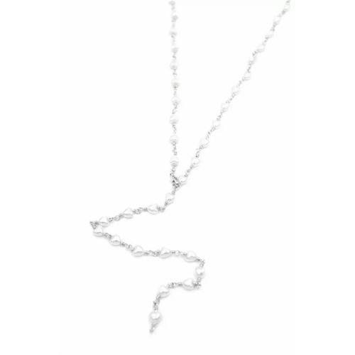 Kalp İncili Y Kolye - Gümüş