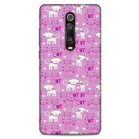 Lopard Xiaomi Redmi K20 Uyumlu Kılıf Kediler (4) Koruma Kılıfı Pink Cat