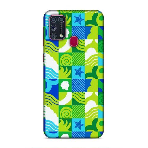 Samsung Galaxy M31 Uyumlu Kılıf Insomnia (46) Core Armor Kılıf Laci Yeşil