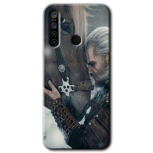 MRCİLETİSİM Realme 5i Kılıf Kapak - Kadim Dost +Hayalet Ekran Yandan Gözükmez