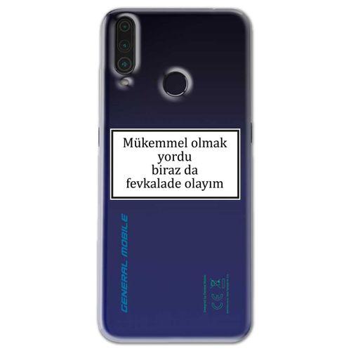 General Mobile GM 10 Kılıf HD Yazı Baskılı Silikon Arka Kapak - Yazı 12
