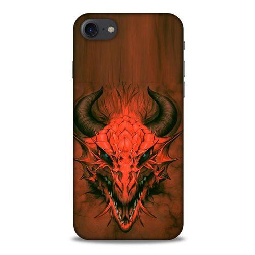 Apple Iphone 7 Kılıf Dragons (14) Lansman Kılıf Kırmızı Boynuzlu Ejderha